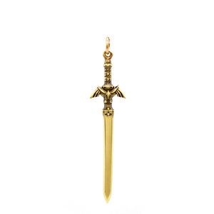 Zelda Master Sword Geelgouden heldenzwaard met ketting