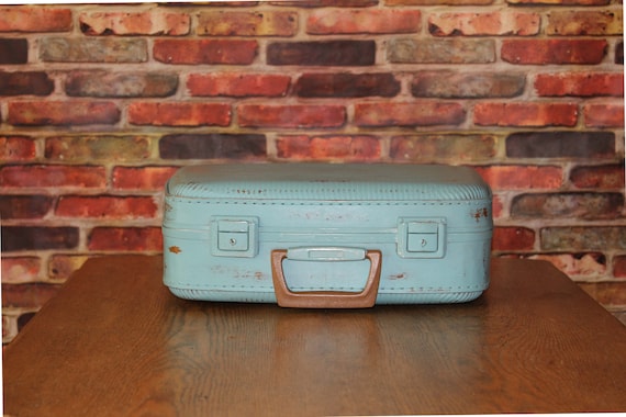 Lil Blue Vintage Upcycled Suitcase