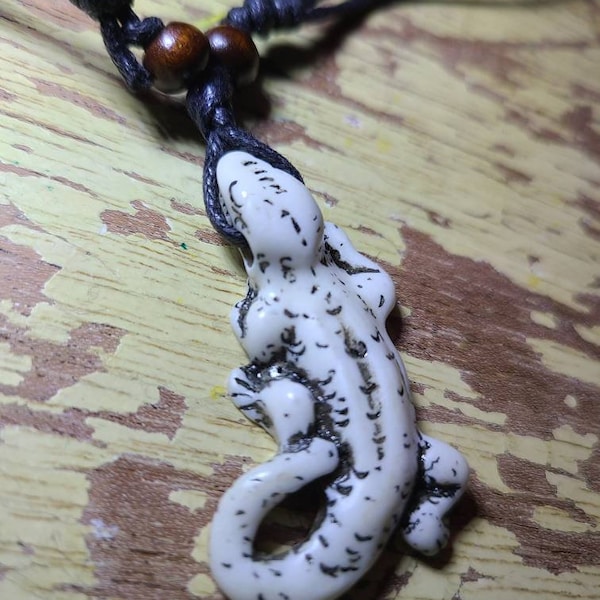 Salamander necklace