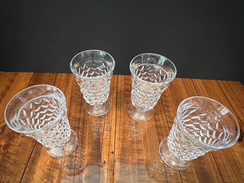 Fostoria Iced Tea Glasses, Set of 4 American Pattern Etsy
