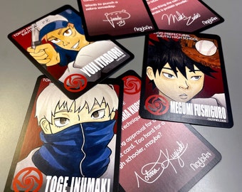 Jujutsu Baseball Art Trading Cards Set of 6