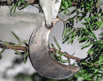 Ceramic Crescent Moon Ornament