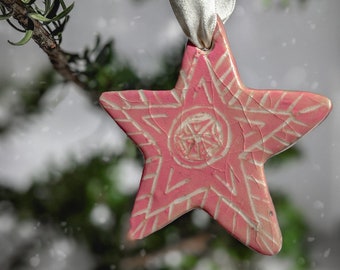 Pink Star Ornament