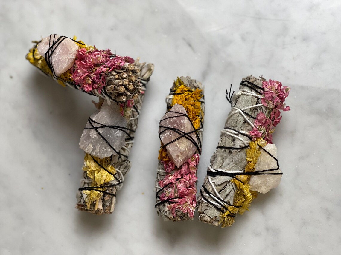 Bulk Floral White Sage Sage Sage Bundles Wholesale Smudge Etsy