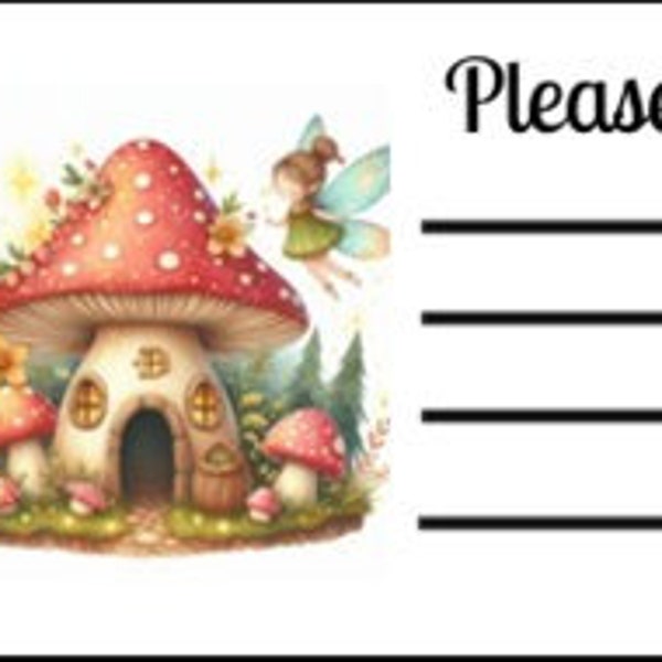 Printable INSTANT DOWNLOAD PDT Please Deliver To Labels Mailing Label Address Label Shipping Label Pen Pal Supplies Happy Mail Fairy Fantasy