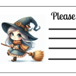 Printable INSTANT DOWNLOAD PDT Please Deliver To Labels Mailing Address Label Shipping kawaii gothic witch halloween stickers spooky haunted