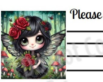 Printable INSTANT DOWNLOAD PDT Please Deliver To Labels Mailing Address Shipping Label Pen Pal Supplies Happy Mail Gothic Fairy Witch Forest