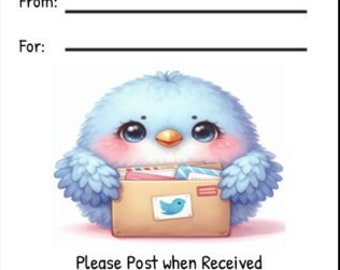 Printable INSTANT DOWNLOAD Tag Insert RAK Wish Group Label Pen Pal ...