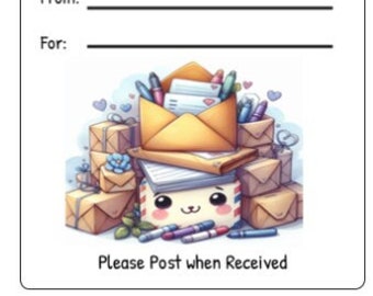 Printable INSTANT DOWNLOAD Tag Insert RAK Wish Group Label Pen Pal ...