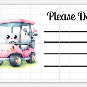 Printable INSTANT DOWNLOAD PDT Please Deliver To Label Mailing Address Label Shipping Label sports Golf Ball Cart Golfing