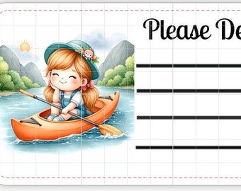 Printable INSTANT DOWNLOAD PDT Please Deliver To Labels Mailing Label Address Label Shipping Kayaking Lake kayak Beach Summer Ocean