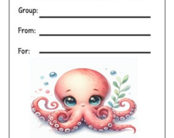 Printable INSTANT DOWNLOAD Tag Insert RAK Wish Group Label Pen Pal ...