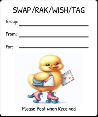 Printable INSTANT DOWNLOAD Tag Insert RAK Wish Group Label Pen Pal ...