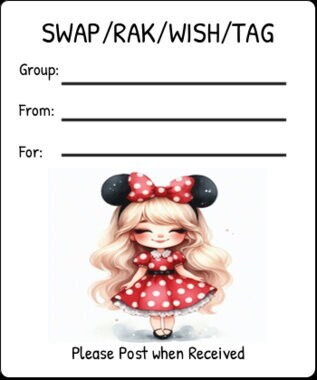 Printable INSTANT DOWNLOAD Tag Insert RAK Wish Group Label Pen Pal ...