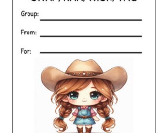 Printable INSTANT DOWNLOAD Tag Insert RAK Wish Group Label Pen Pal ...
