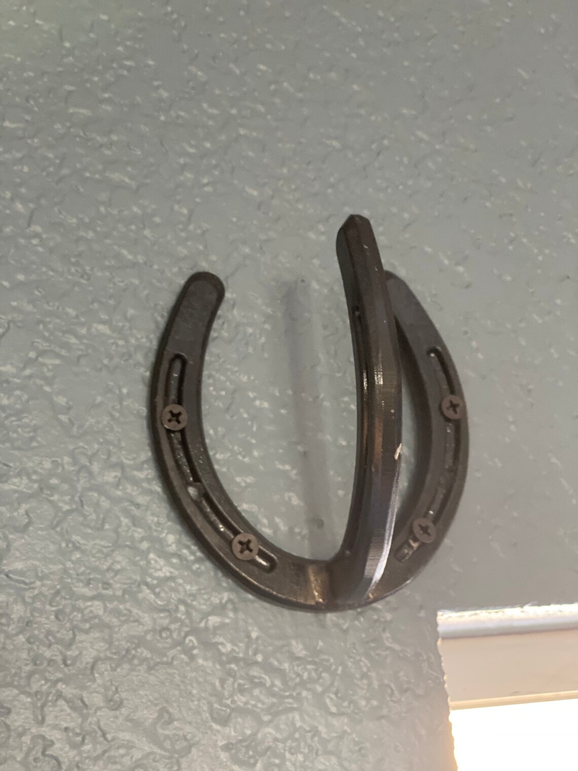 Horseshoe Curtain Rod Holder Set Etsy