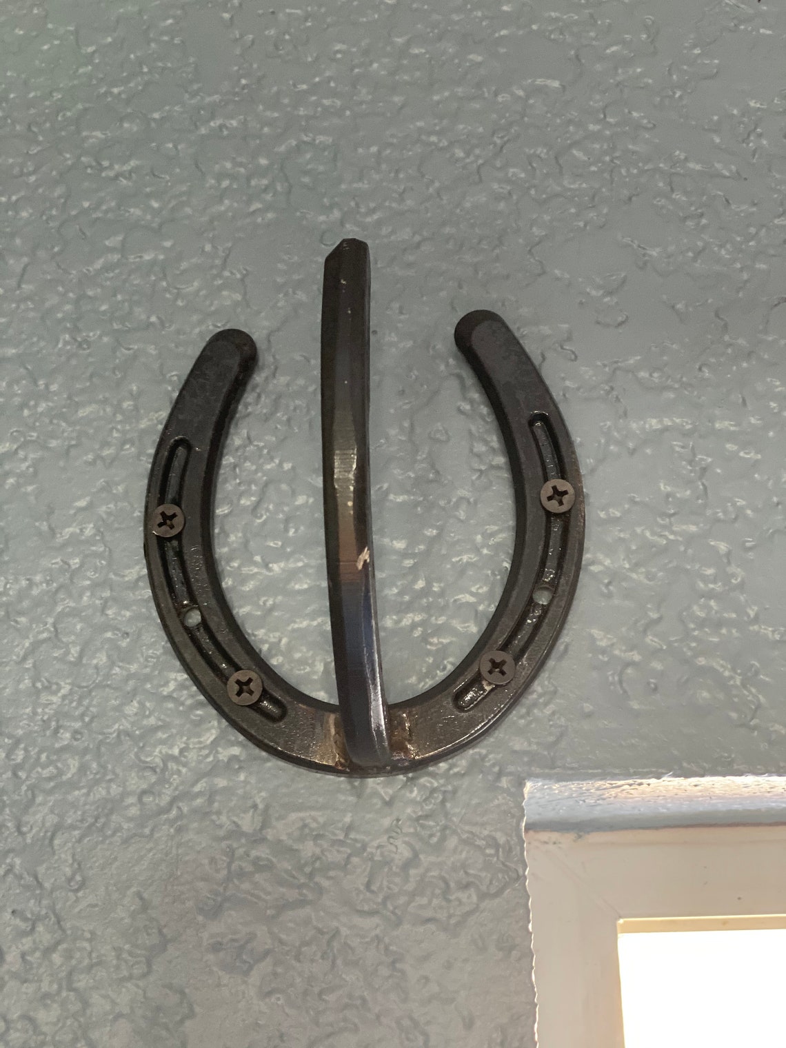 Horseshoe Curtain Rod Holder Set Etsy
