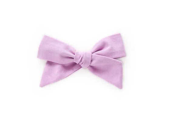 Pastel Headband Handmade Bow Purple Floral Bow Headband Newborn Headband Baby Headband