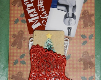 Lace Gift Card Holder/Stocking Ornament