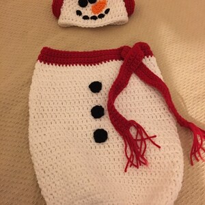 Snowman sack and hat