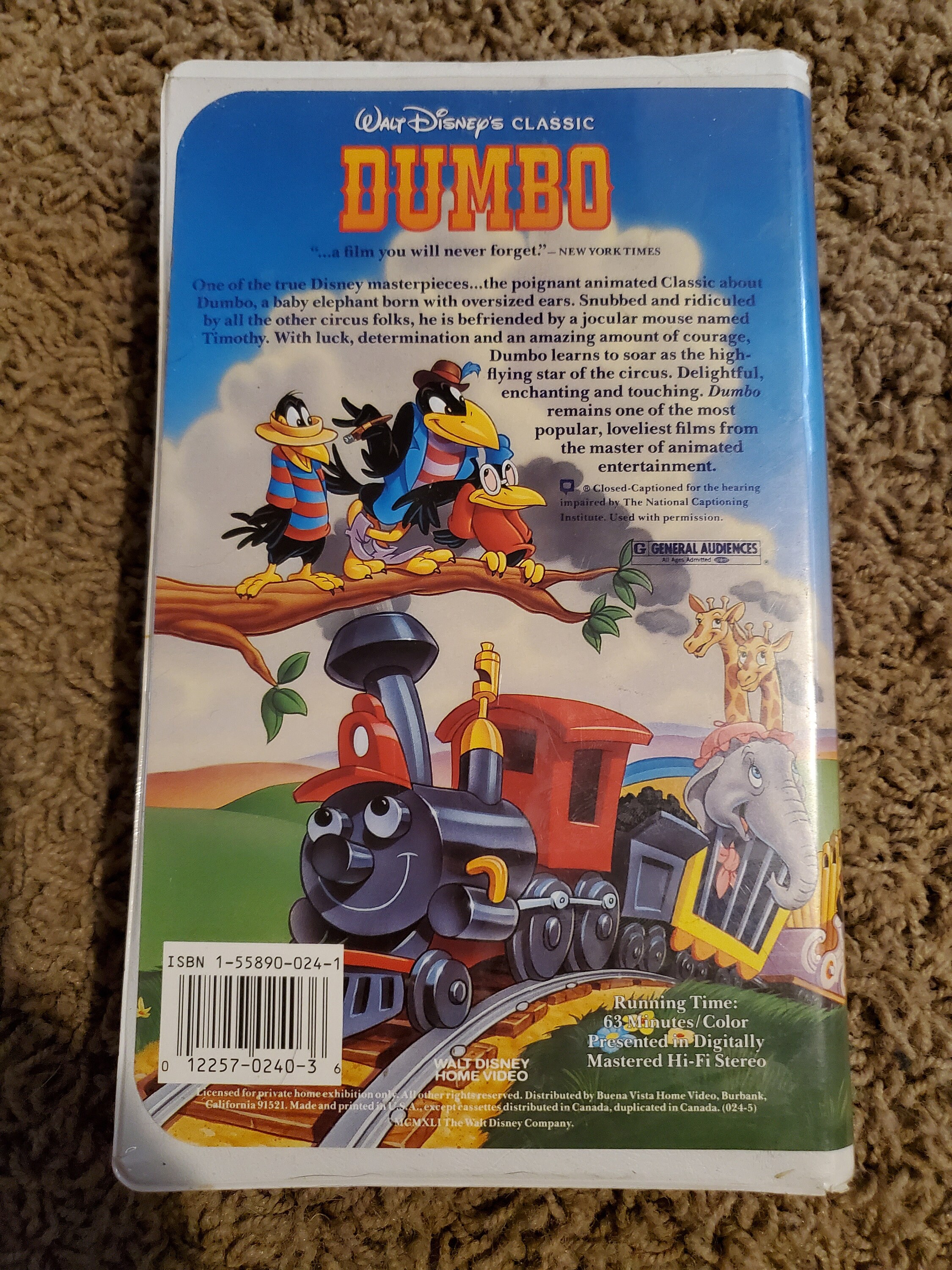 Dumbo Black Diamond VHS Etsy