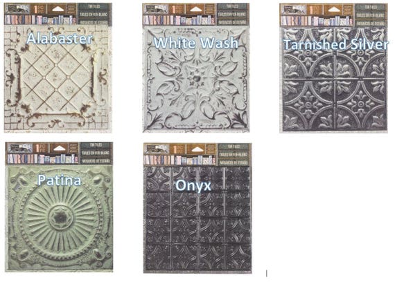 7gypsies Architextures Tin Tiles Adhesive 6x6 Looks Like Etsy