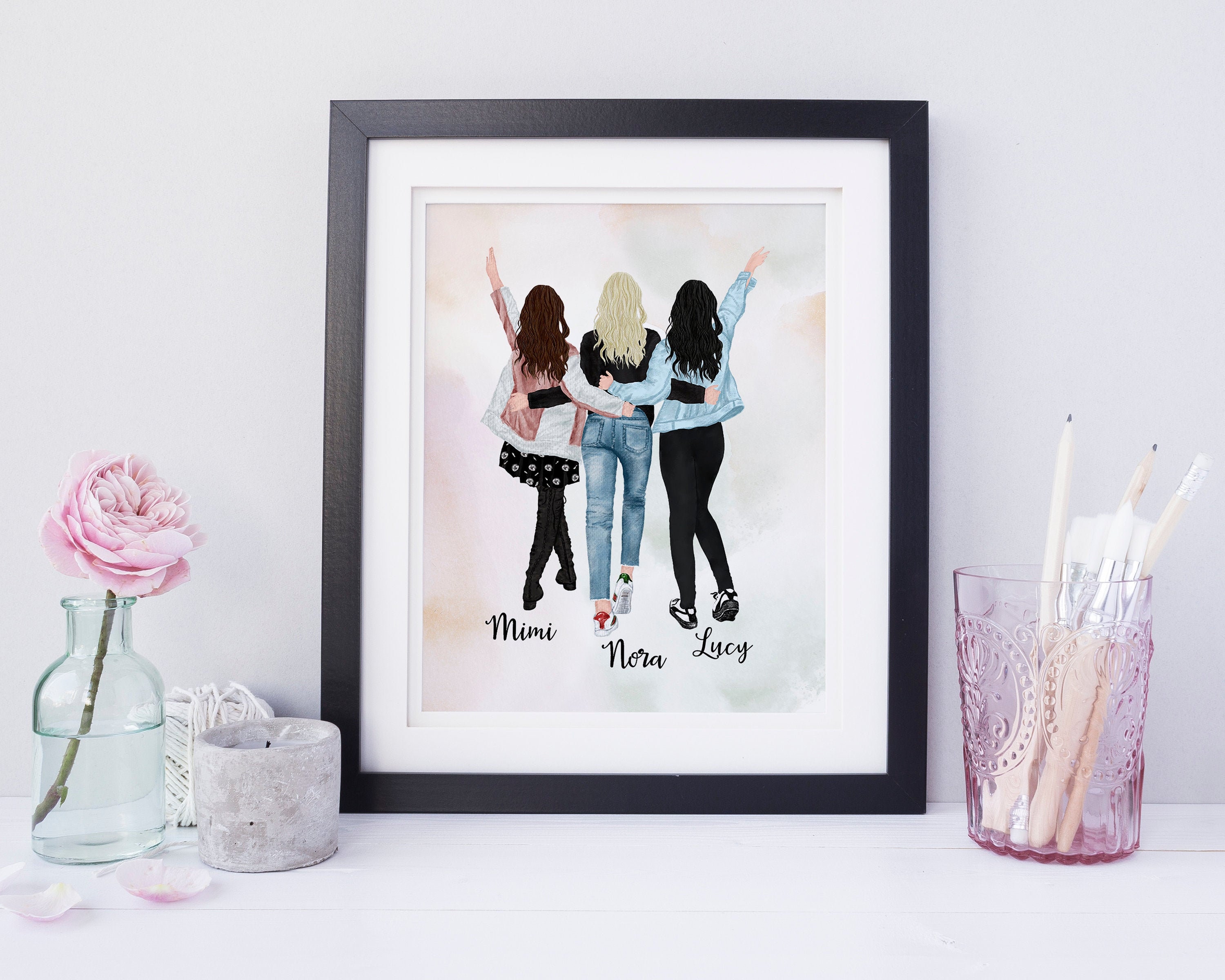 Best Friends Gift Three Best Friends Gift for Friends Etsy Australia