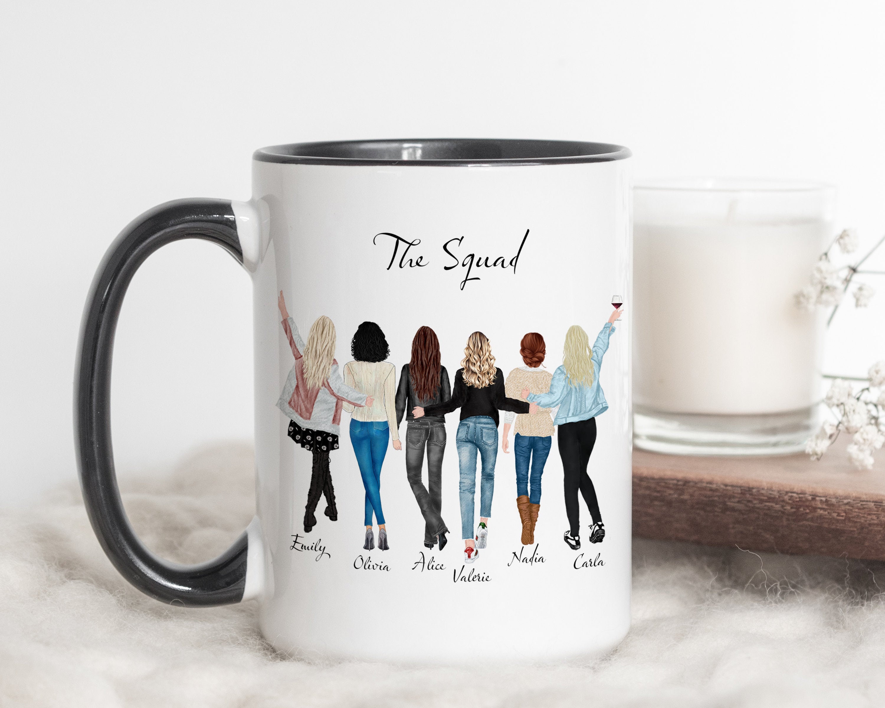 Six Best Friends Mug, 6 Best Friends Gift, Personalized Coffee Mug for Six  Sisters, Six Best Friends Coffee Mug, Six BFF Coffee Mug, Gift 