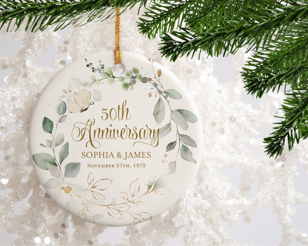 50th Wedding Anniversary Ornament Wedding Ornament for Parents 50th