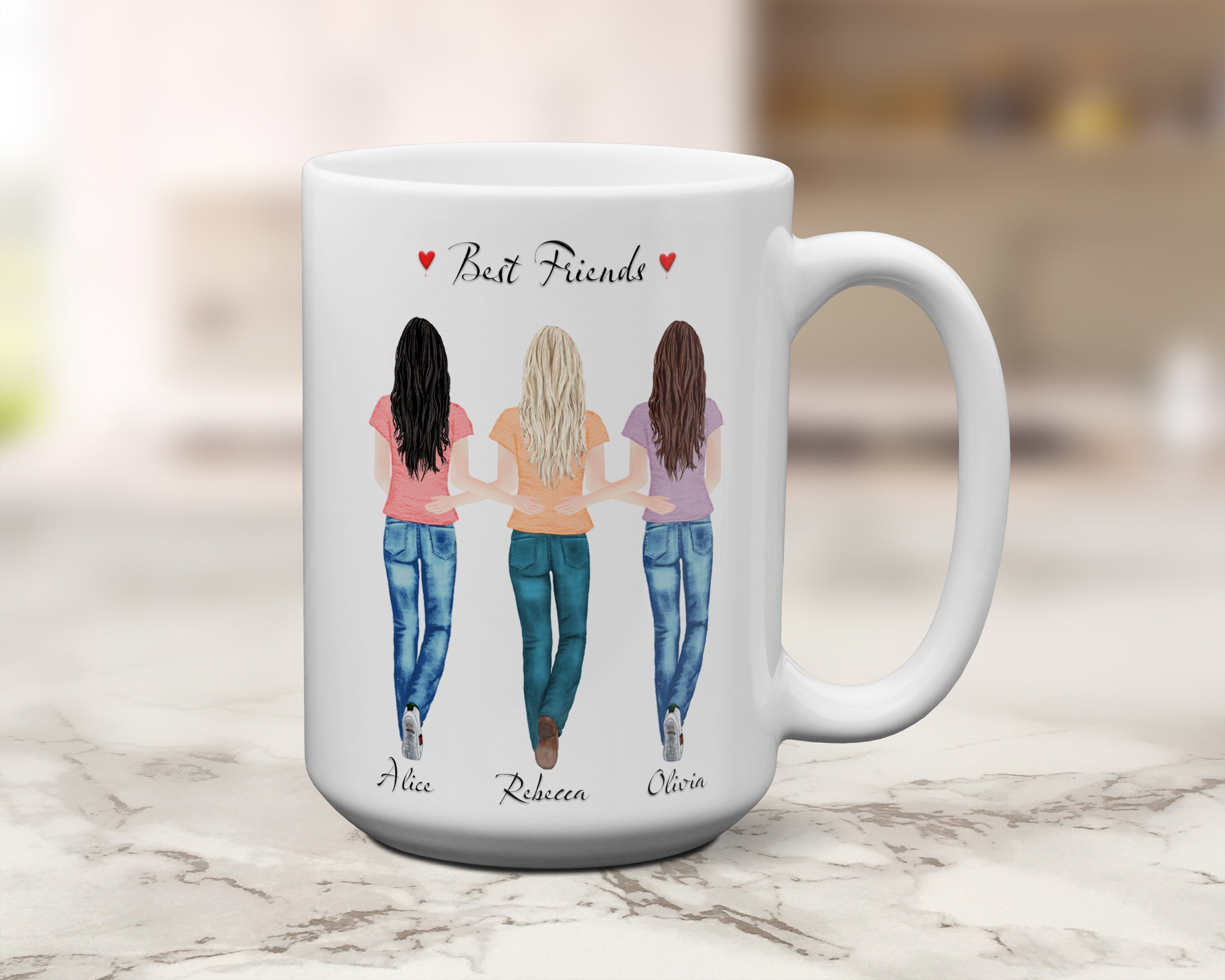 Friends frame and coffee mug cluster charm bangle sale