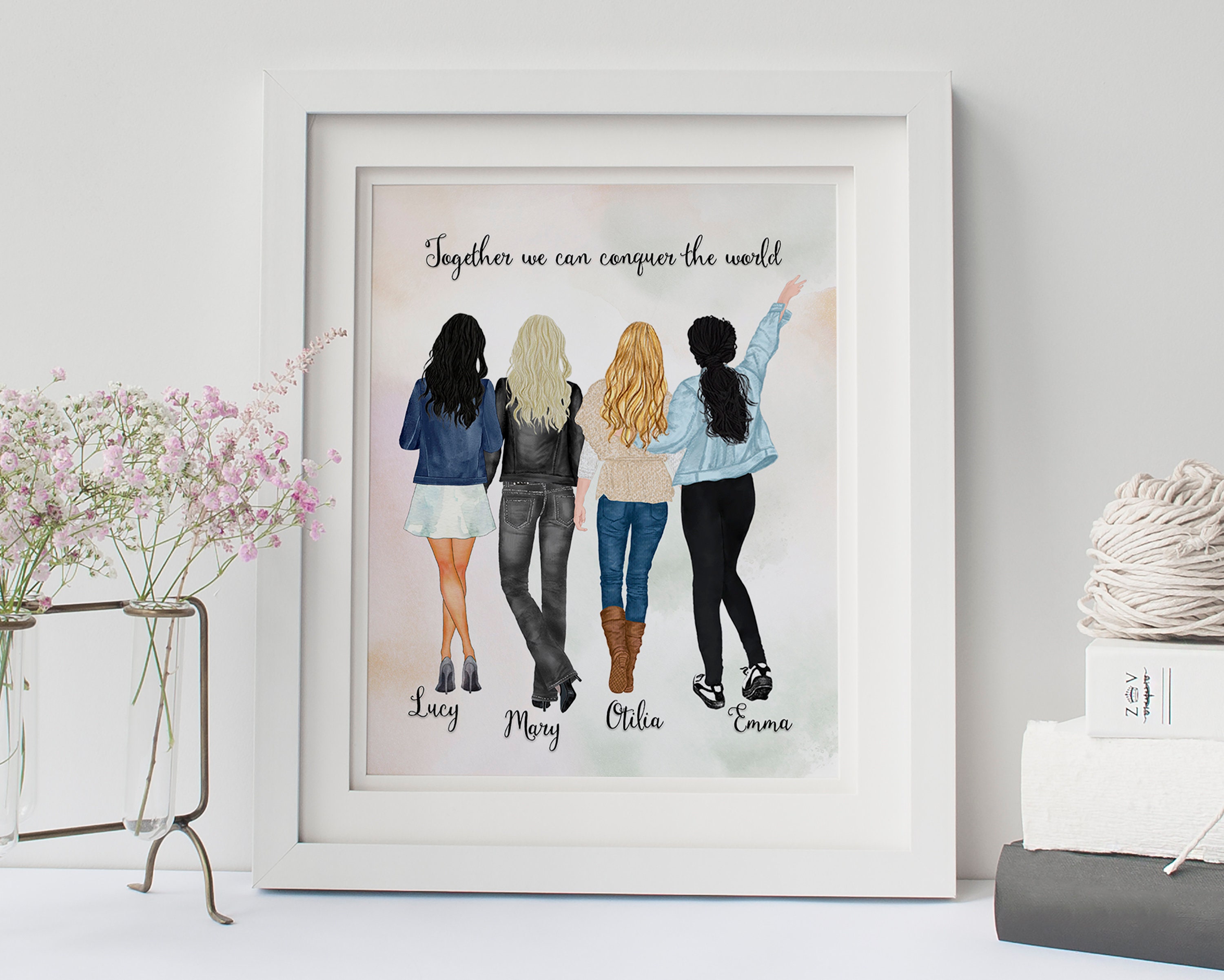 Custom Printable Four Best Friends Personalized Four Soul | Etsy