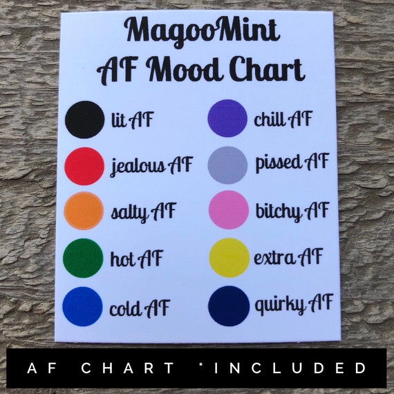 Mood Ring Color Chart