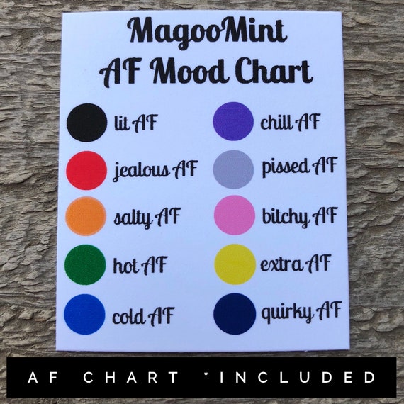 Mood Necklace Color Chart
