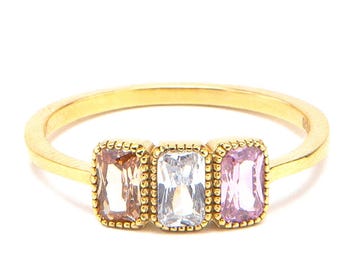 Mothers Birthstone Ring / Personalized Women's Ring,  Anniversary Gift,  Custom Birthstone Jewelry / Birthday Gift, Promise Ring