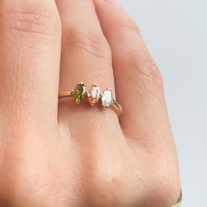 Birthstone Anelli Sterling Silver / Mothers Ring / Birthstone Ring per lei / Regalo personalizzato per lei / Anelli per le donne