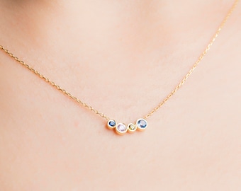 Mothers Necklace Birthstone - Mothers Day Gift - Mothers Day Birthstone - Mothers Birthstone Necklace - Grandma Necklace - Grandmother Gift