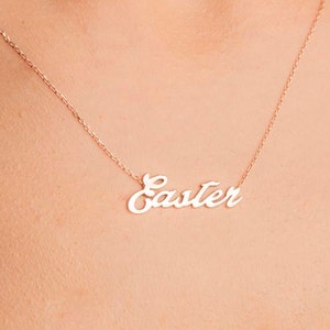 Rose Gold Name Necklace - Personalized Necklace - Custom Name Necklace - Rose Gold Necklace - Christmas Gifts - Personalized Bridesmiad Gift