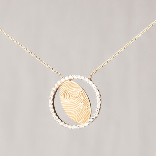 Actual Fingerprint Necklace Custom 
