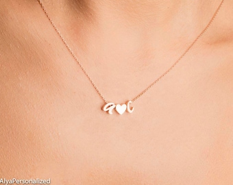 Necklace - Gift For Her - Best Friend Necklace - Best Friend Gift - Pendant Necklace - Initial JEwelry - Initial Charm - Letter