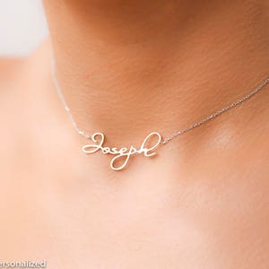 Custom Name Necklace Silver Chokers for Women Dainty Silver Choker Choker Name Necklace Layered Choker Necklace Bridesmaid Gift image 1