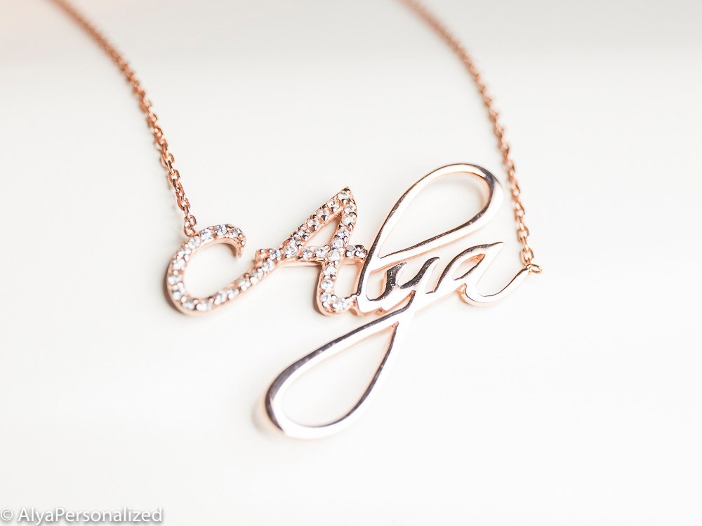 14k Gold Name Necklace Necklace With Name 14k Gold Necklace
