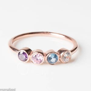 Mutter Geburtsstein Ring, Mutter der Braut Geschenk, Ringe für Frauen, Mutter Schmuck, Geburtsstein Schmuck für Mama, FamilienRing, Geschenk für Mama