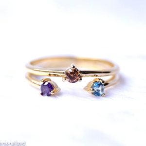 Mütter Ring - Birthstone Ring für Mama, Mutter Geschenk, Familie Birthstones Ringe für Frauen, personalisiertes Geschenk für Mama personalisierte Geschenke Schmuck