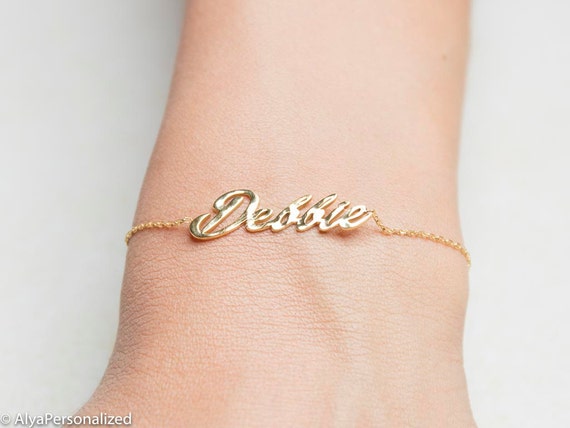 Personalized 10K Gold 6 mm Links Watch Band Style Nameplate Bracelet  (Anklet) | eBay