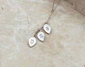 Personalized Initial Necklace Silver for Mom - Necklaces for Women - Handmade Jewelry - Dainty Necklace, Birthday Gift - Personalized Gift