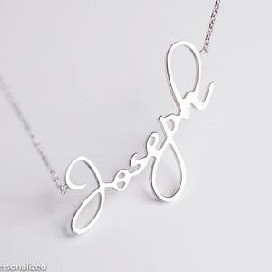 Custom Name Necklace Silver Chokers for Women Dainty Silver Choker Choker Name Necklace Layered Choker Necklace Bridesmaid Gift image 2