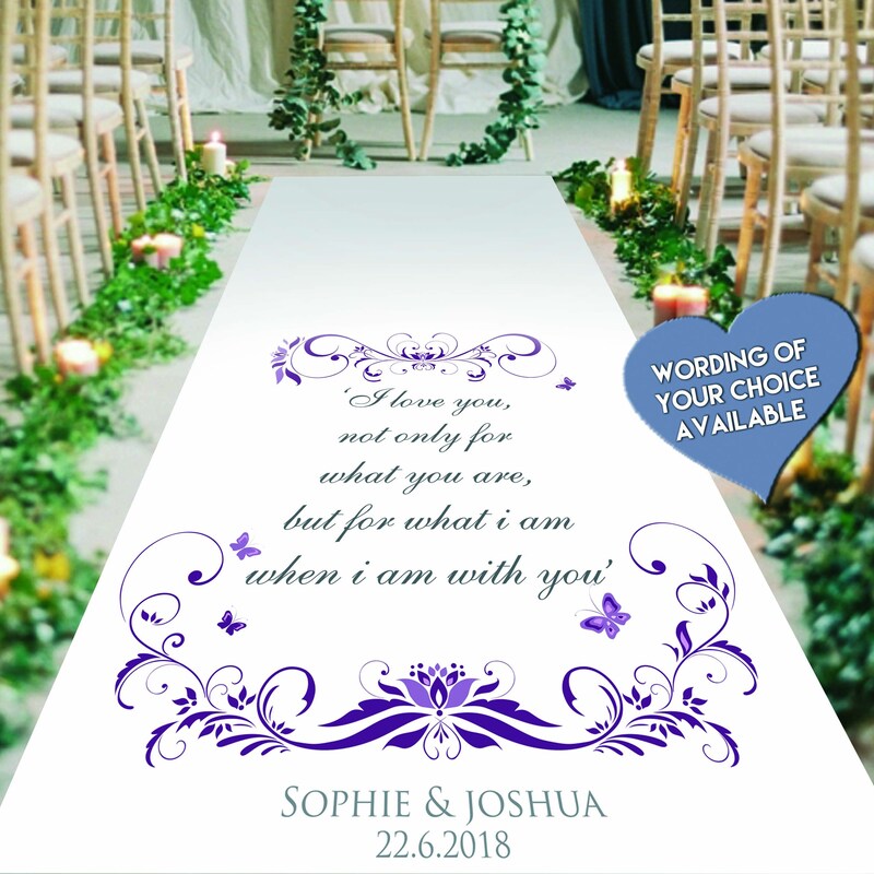 Custom Printed Carpet Aisle Runner