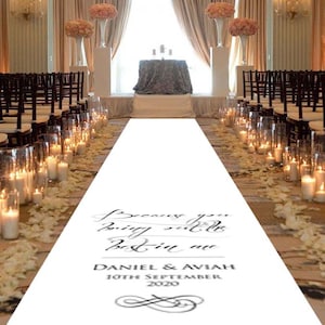 Aisle Runner, Wedding Decorations, White Wedding, Aisle Runner Wedding, Bring Out The Best In Me  Personalized Aisle Runner.