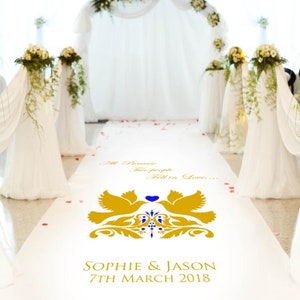 Fell in Love Wedding Aisle Runner. Simply Beautiful Ceremony Carpet Decoration.