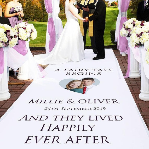 Herz Personalisierte Hochzeit Gang Laufer Einfach Schone Etsy